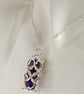 Captured Gemstone Chainmaille Amethyst Pendant - Image 3
