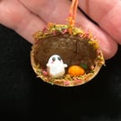 Little ghost in a walnut shell