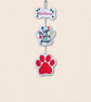 Welcome Wipe Your Paws Decoration - Embroidered Pet Home Decor