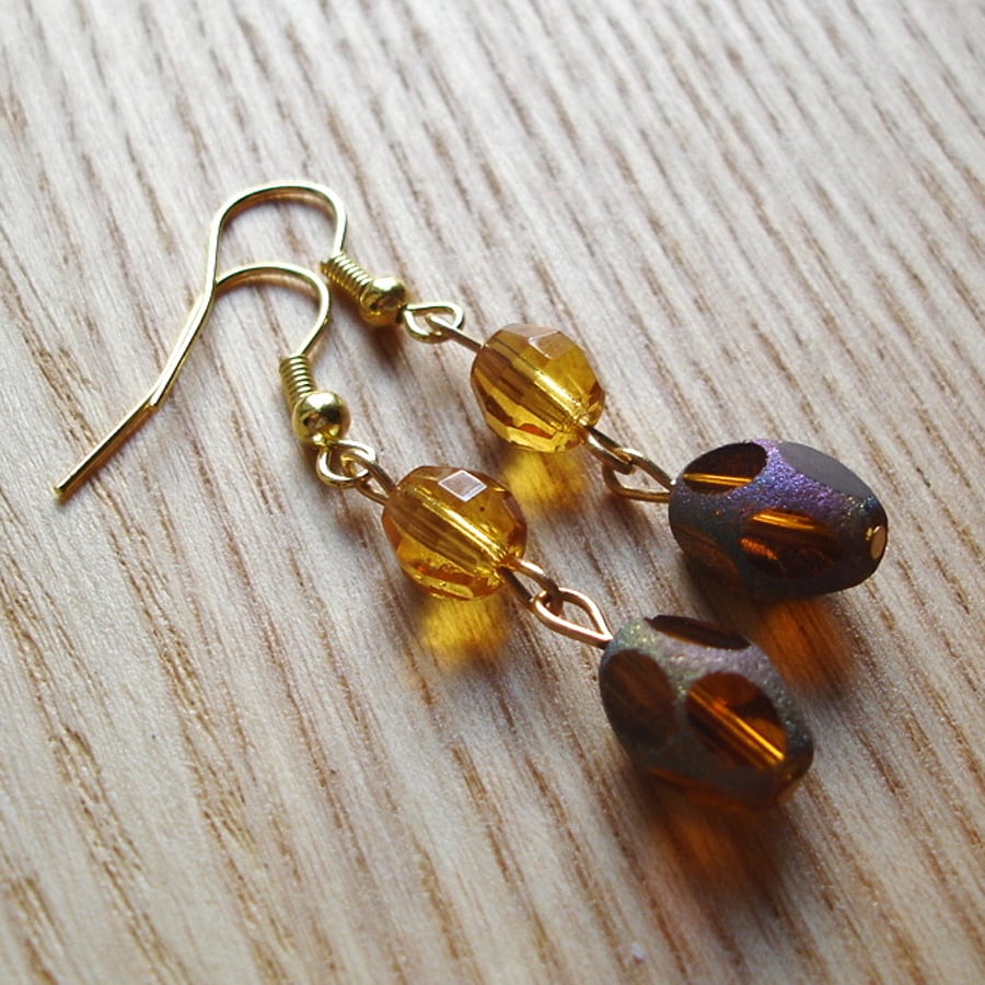 Golden Shimmer Earrings