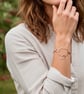 Solid Copper Apple Bangle - Teachers Gift - Image 2