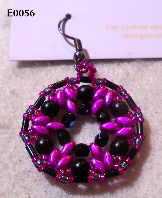 1920s-style bead earrings (customisable)