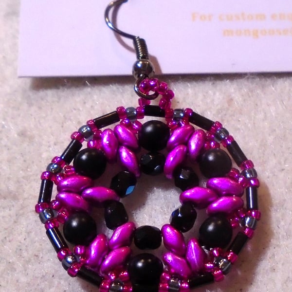 1920s-style bead earrings (customisable)