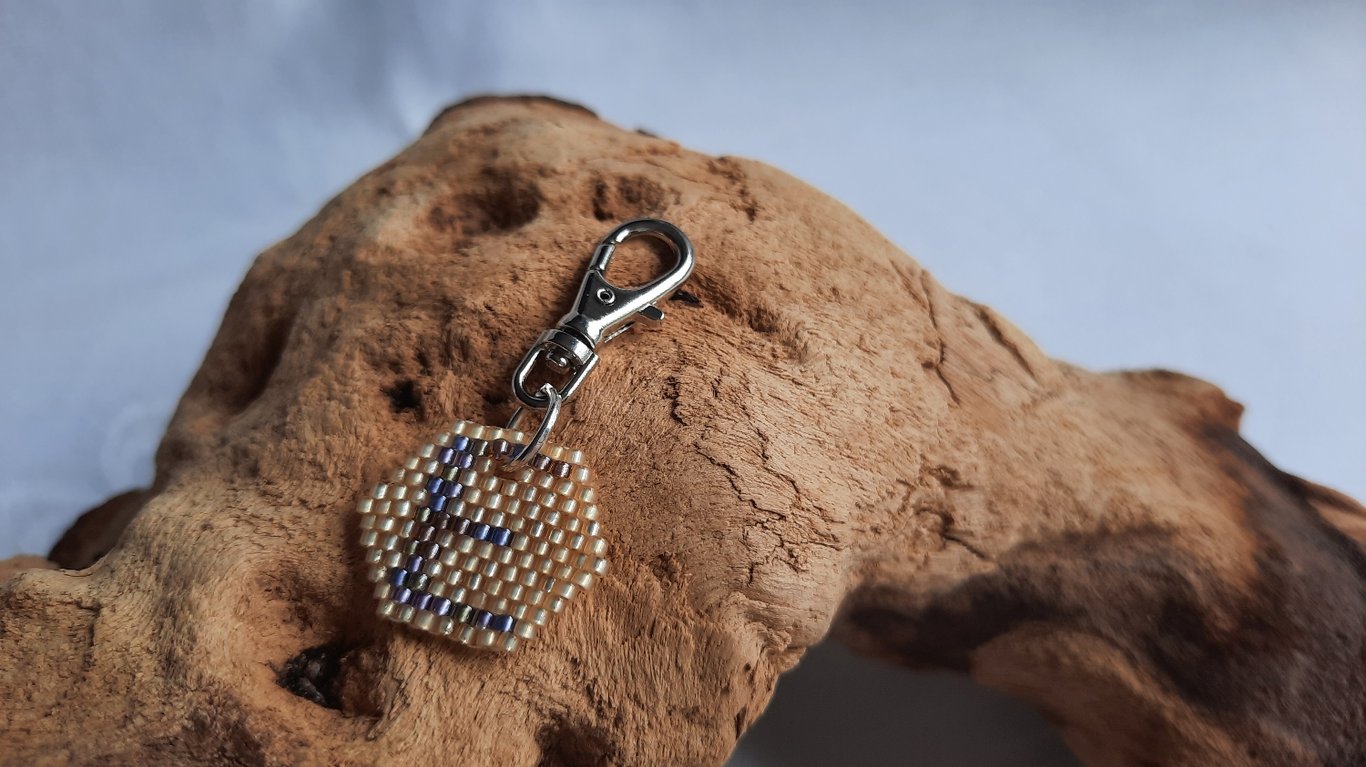 Letter "E" Keyring or Bag Charm