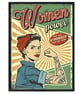 Strong woman inspirational retro print, strong woman vintage poster, gift - Image 1