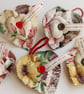 Handmade Vintage Heart Christmas tree decorations  - Image 1