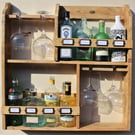 Gin rack, 8 bottles & 4 goblet glass's