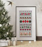 211 Cross Stitch Christmas Gingerbread houses Sampler - Scandinavian style - Image 4