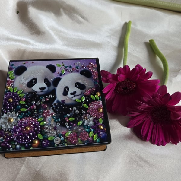 Rhinestone memo Pad box