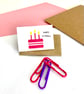 Tiny Birthday Cake Card