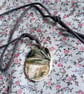 ceramic necklace pendant handmade- fir tree no 2 - Image 3