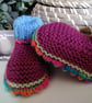Baby Girl's Booties 0-3 months size  - Image 4