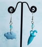 Rainy Day Umbrella and Rain Cloud Earrings, Kawaii Jewellery - Image 4