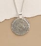 Spaniel Engraved Sterling Silver Coin Necklace - Image 1