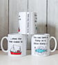 Fishy on a Dishy Ceramic Mug, - Home decor, tableware, Interior design, coffee c - Image 1