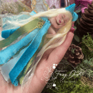 Ooak Baby Fairy, Polymer Clay, Fairy Gift, Sleeping Fairy