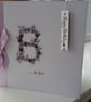 Personalised Daisy flower initial birthday card - Image 1