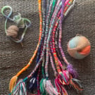 Tree of life dreadlock extension, Colourful hair wrap
