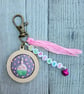 Birthday Cake Keyring or Bag Charm