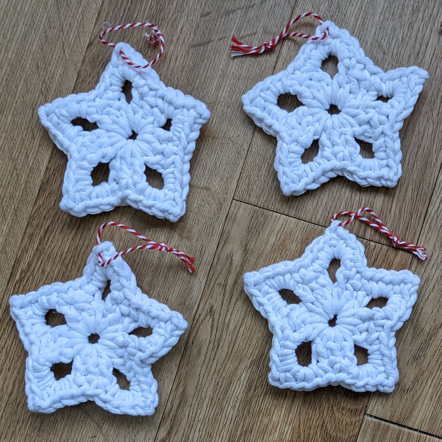 Christmas star decoration, FREE P&P, crochet star, hanging decoration