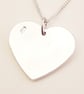 Bicycle Heart Pendant (Large), Handmade Jewellery for Cyclist - Image 3