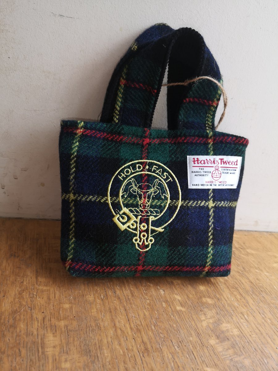 Small Macleod Tartan Harris Tweed Bag