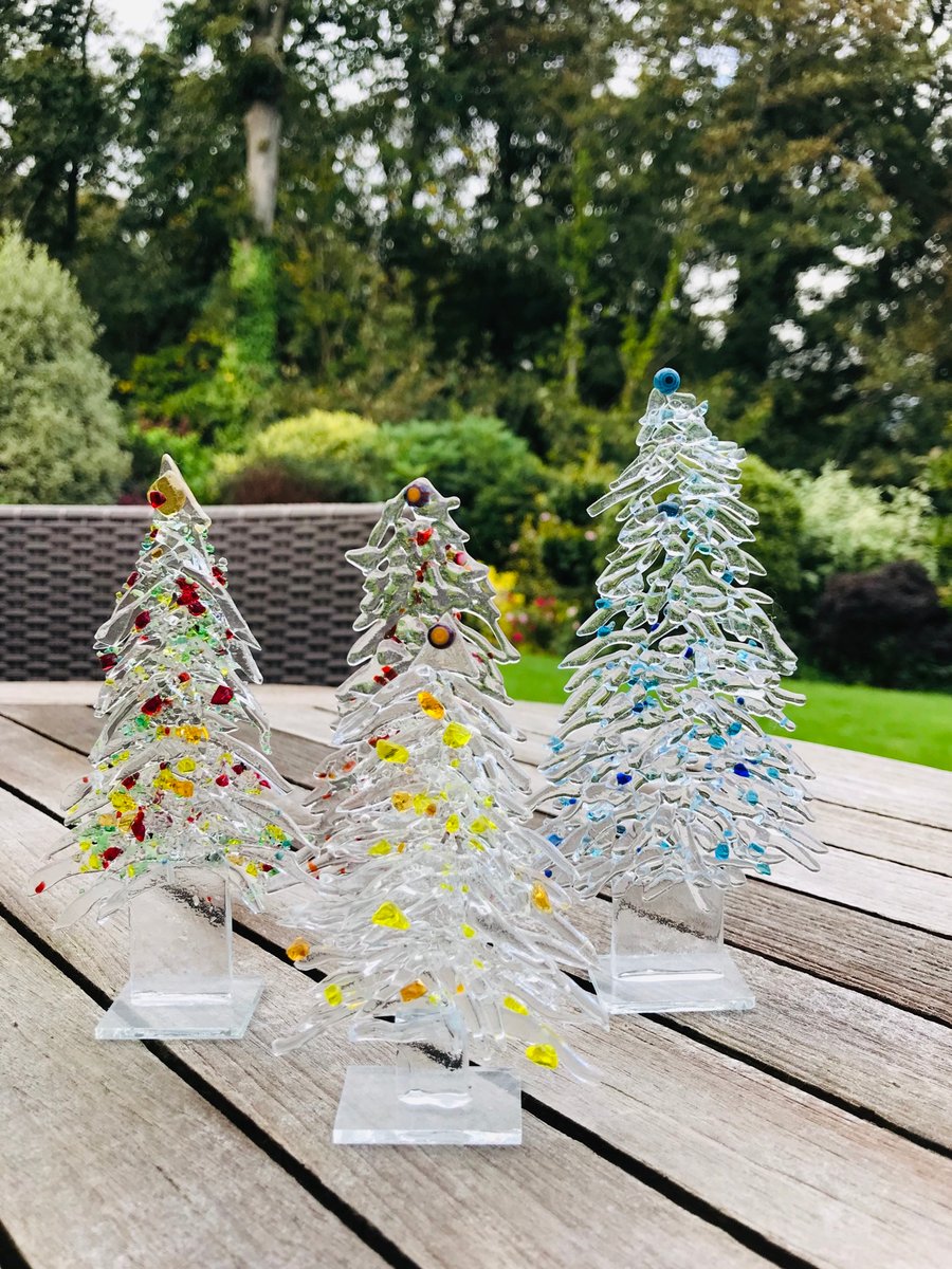 Set of three Christmas trees
