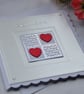 Wedding Card Congratulations Red Love Hearts Free Post 3D Luxury Handmade - Image 2