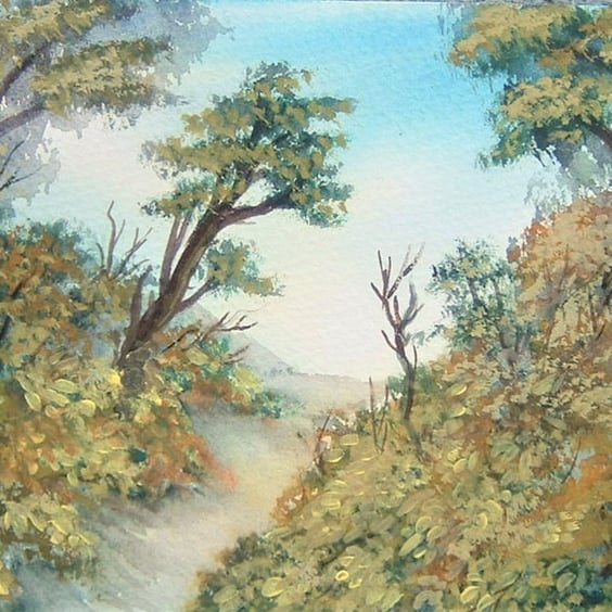  original art watercolour landscape painting ( ref F 595)