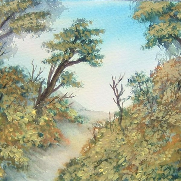  original art watercolour landscape painting ( ref F 595)