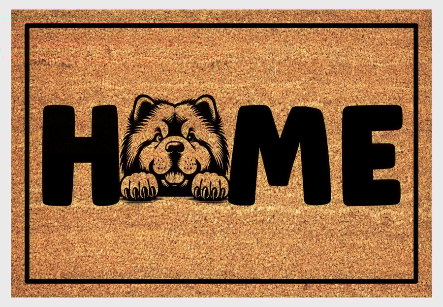 Chow Chow Home Door Mat - Chow Chow Welcome Mat - 3 Sizes