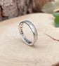 Handmade Personalised Silver Luna Wedding Rings - Image 6