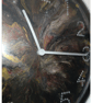 Hand Painted Customised Wall Clock Indoor 25 cm Silent Quartz Clock Gift Idea - Image 4