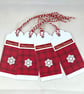 Pack of 4 Christmas snowflake gift tags