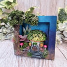 Enchanted Forest Fairy House Box Frame - Wall Hanging or Free Standing