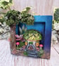 Enchanted Forest Fairy House Box Frame - Wall Hanging or Free Standing
