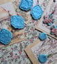 CLEARANCE! polymer clay earrings handmade- reduced-blue various