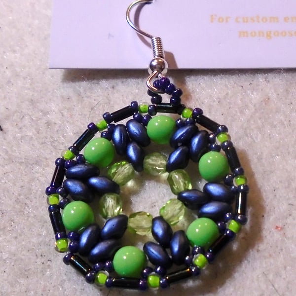 1920s-style bead earrings (customisable)
