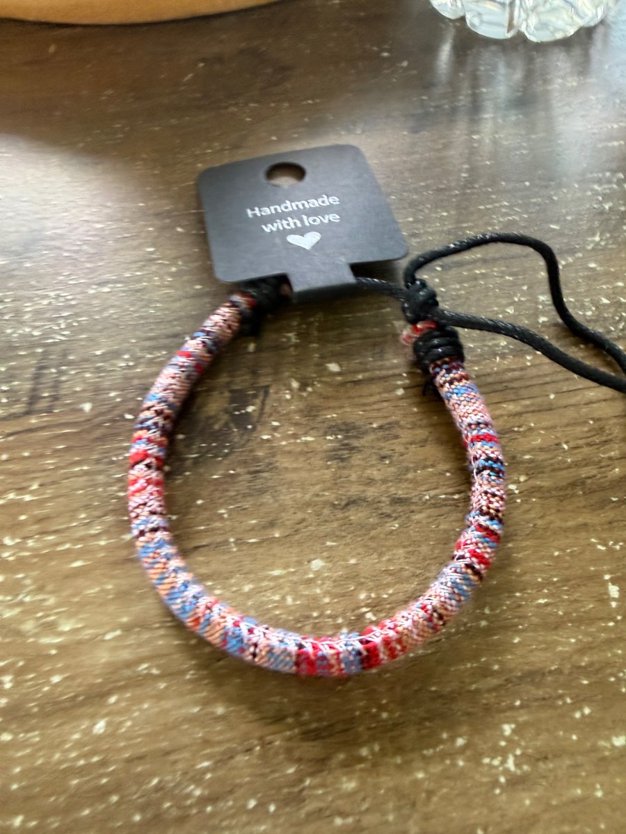 Handmade Colorful Cord Bracelet - Made with Love