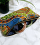 Vibrant African Ankara Print Clutch, Purse 
