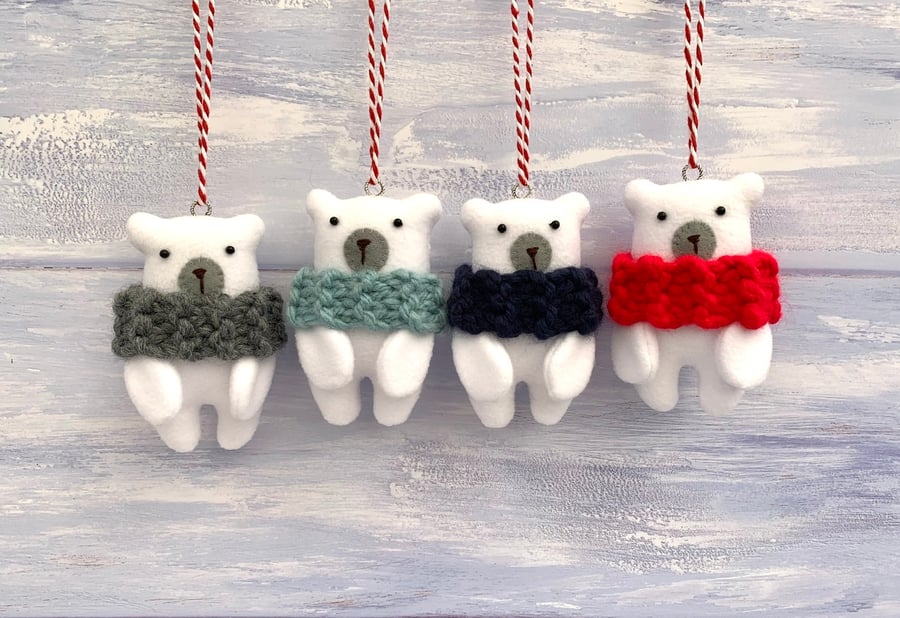 Polar Bear hanging decoration 