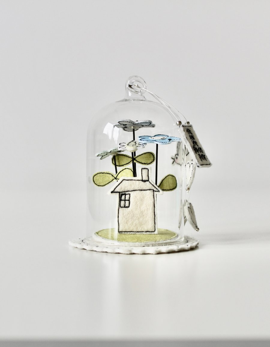 'How does your Garden Grow? 2'- Glass Dome Decoration
