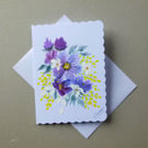 original art floral greetings card ( ref FA 308 A1 )