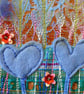 Love in Blue : Framed Embroidery - Image 5