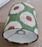 Handmade Green Orange Beige Circle Linen Fabric Lampshades - Image 2