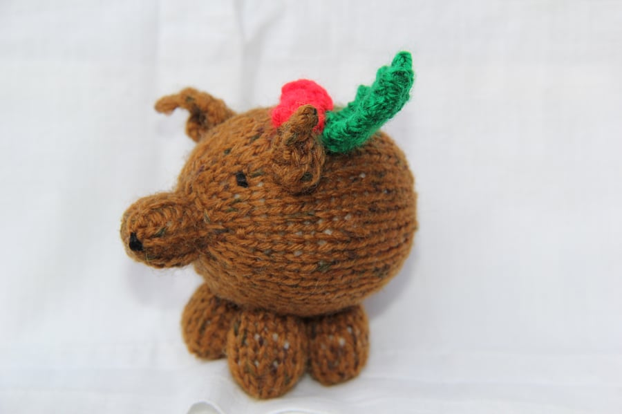 Christmas Pudding Pig