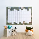 Woodland 2025 Printed Wall Planner Calendar A3 size