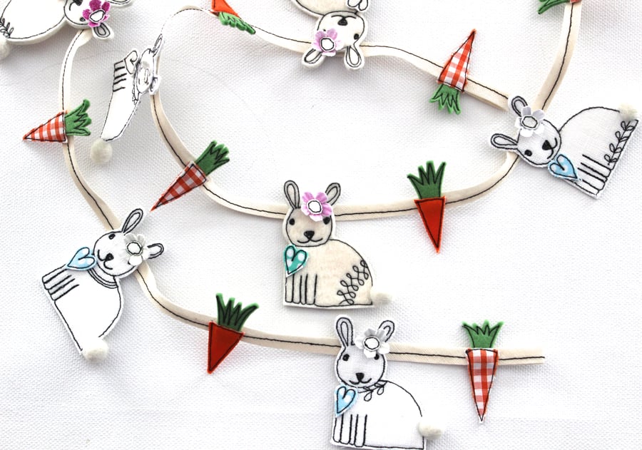 Bunny and Carrot Bunting