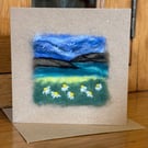 Needle felted keepsake card