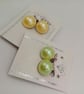 Half Pearl Clip On Earrings, Pearl Clip On Earrings, Gift for Her, Colour Choice - Image 2